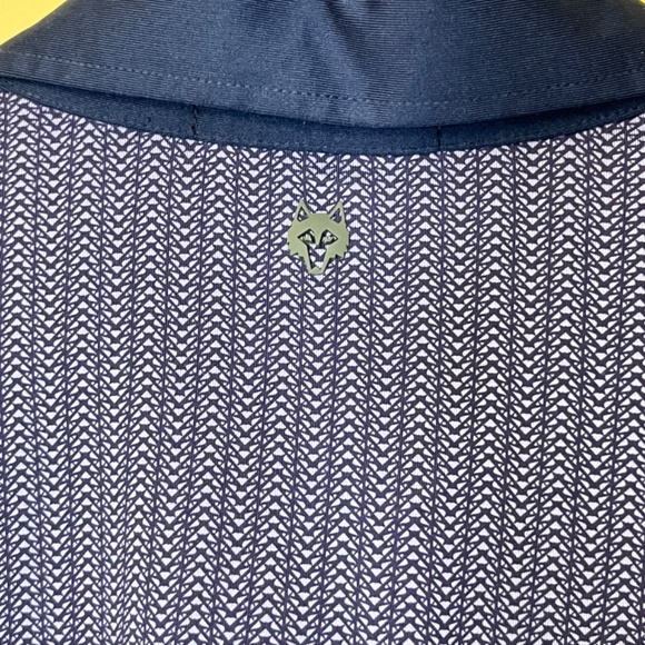 Greyson Stretch Golf Performance Geometric Polo Shirt - Men's Size XL - Purple - Picture 4 of 8